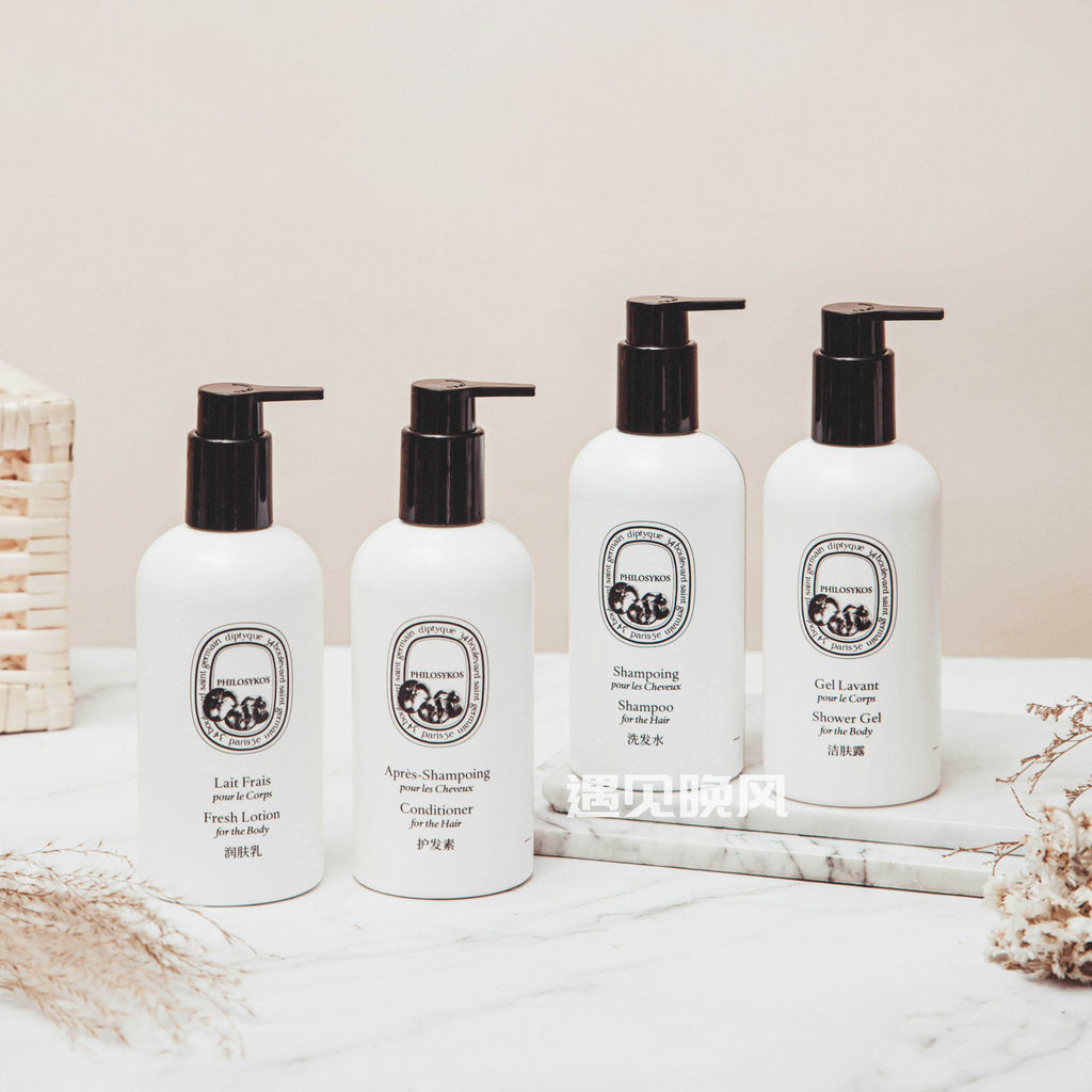 Shower gel, hair conditioner, Greece300ml Without figs xinpin#Hotel shampoo, scented body lotion, Ca