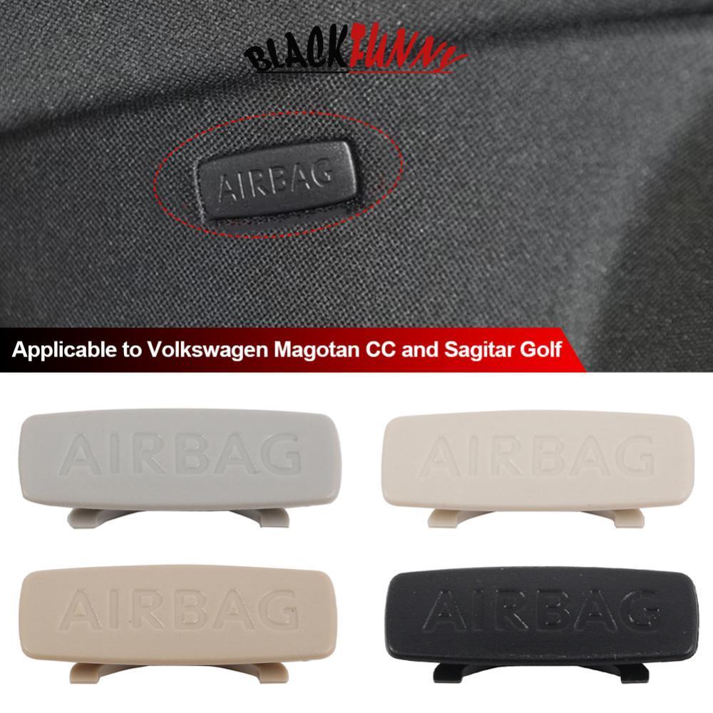 BLACKFUNNY 1/2 ชิ้น หมวกติดสัญลักษณ์ถุงลมนิรภัยในรถยนต์ 1K8853437 สําหรับ VW Jetta A5 A6 G6J2
