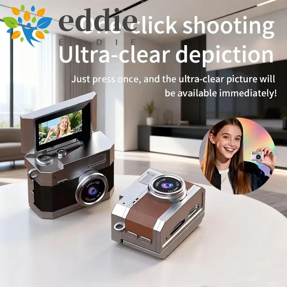 EDIE กล้องพวงกุญแจนิ้วหัวแม่มือ, หน้าจอ 1.47 นิ้ว HD 1080P Retro CCD Mini Digital Camera, สไตล์ย้อนย