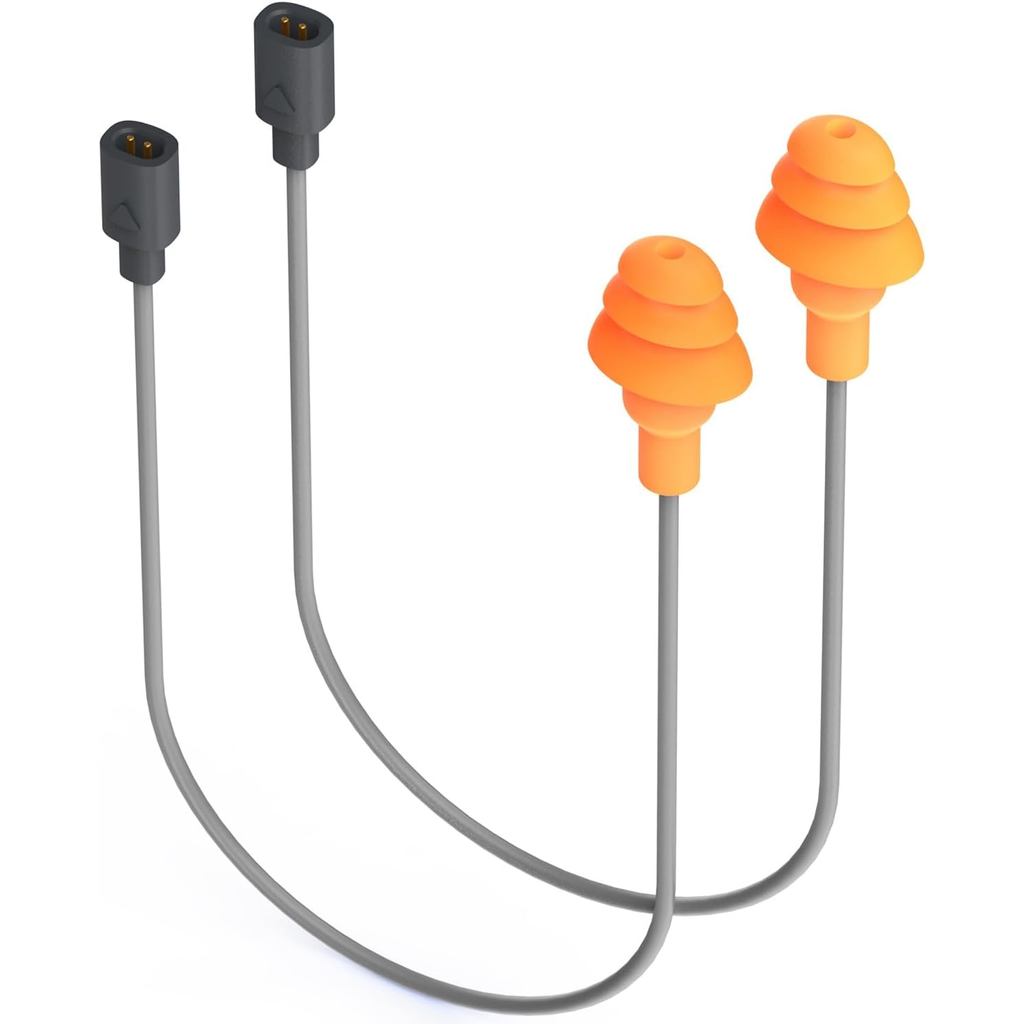 สายหูฟังสํารอง MIPEACE 2 ชิ้นสําหรับรุ่น#MI04U Work Earbuds หูฟัง Bluetooth Earplug-สีเทาเหลือง