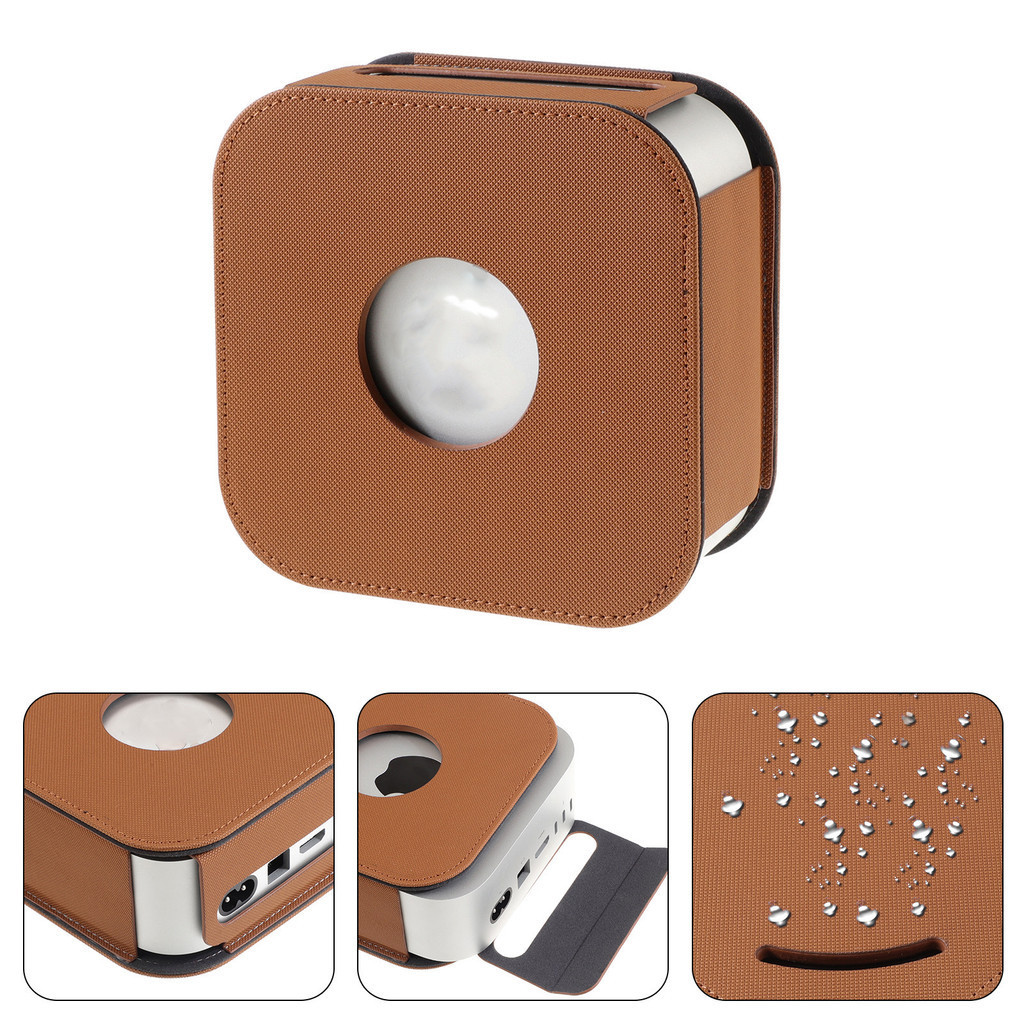 ฝาครอบป้องกันสําหรับ mac mini m4/Pro , การเปิดที่แม่นยําของหนังสําหรับ 2024 Mac Mini Case, ฝาครอบป้อ