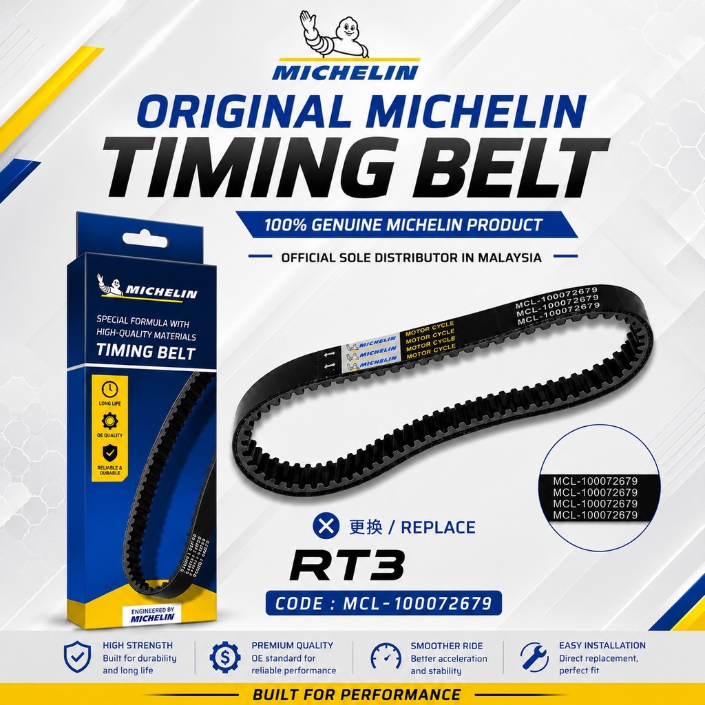 MICHELIN TIMING BELT WMOTO RT3 [ MCL-100072679 ] TIMING V BELT