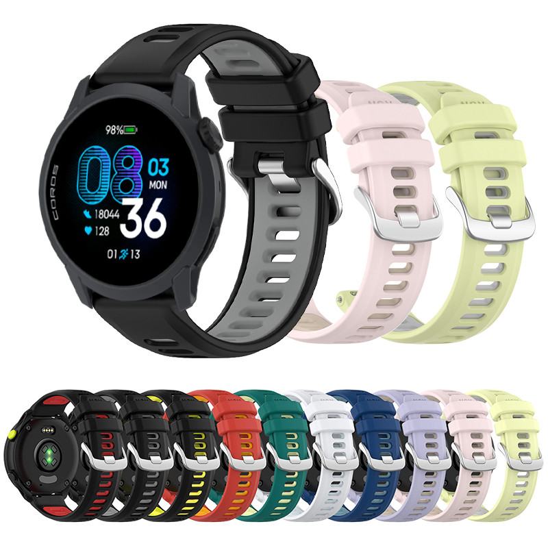 กีฬาฤดูร้อนสีสายนาฬิกาซิลิโคนสําหรับ COROS PACE 4 3 APEX 2 pro APEX 42 มม.46 มม.สายรัดข้อมือ Quick Release