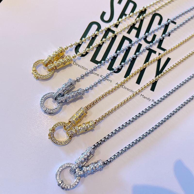 New Buddha amulet necklace with round bead box chain, high-end Buddha amulet necklace for men and wo