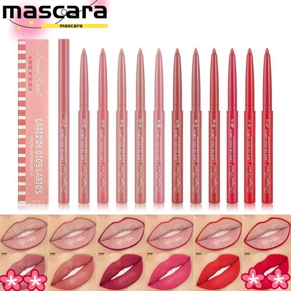 MARA Lipliner Pencil, Velvet Natural Outline Lip Contour Line Lip Liner, Matte Waterproof Velvet Lip