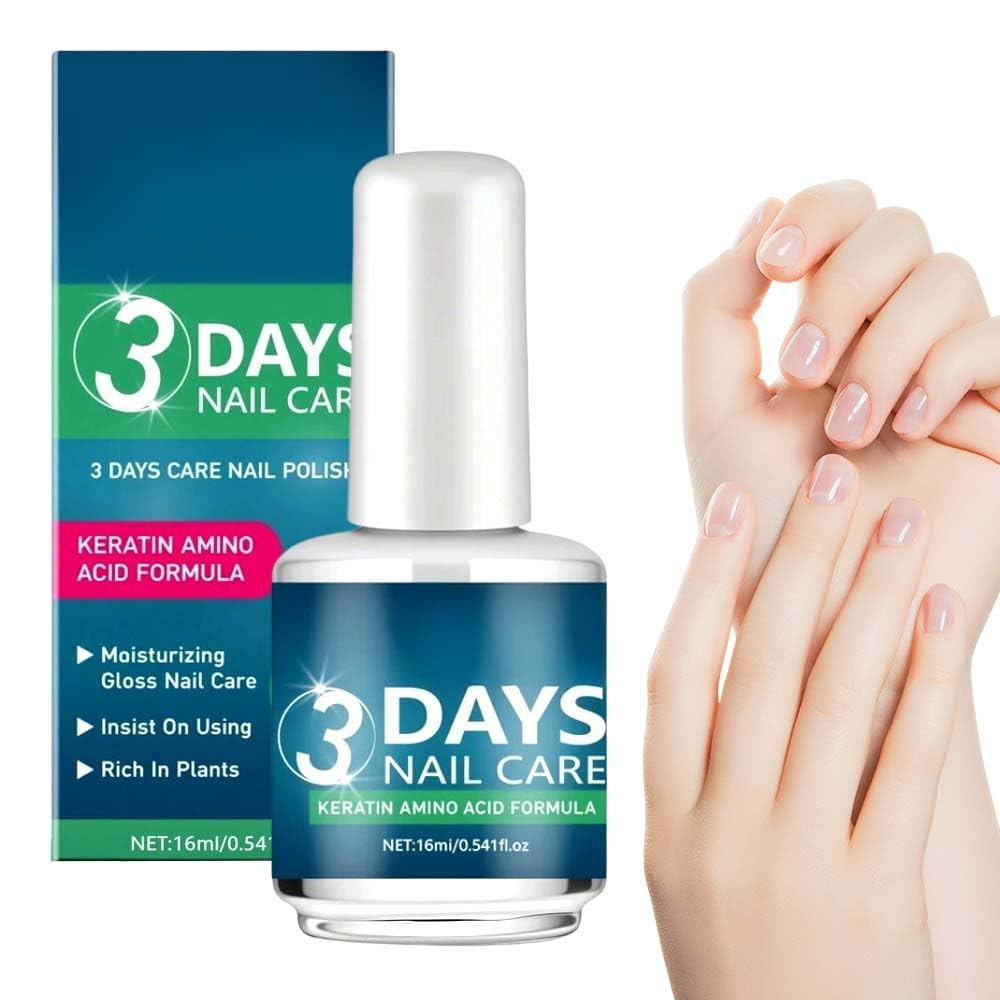 2026New3DaysNailCareOilwithKeratin-FastStrengthening&HydratingforDry,Week&FragileNails(1ชิ้น)