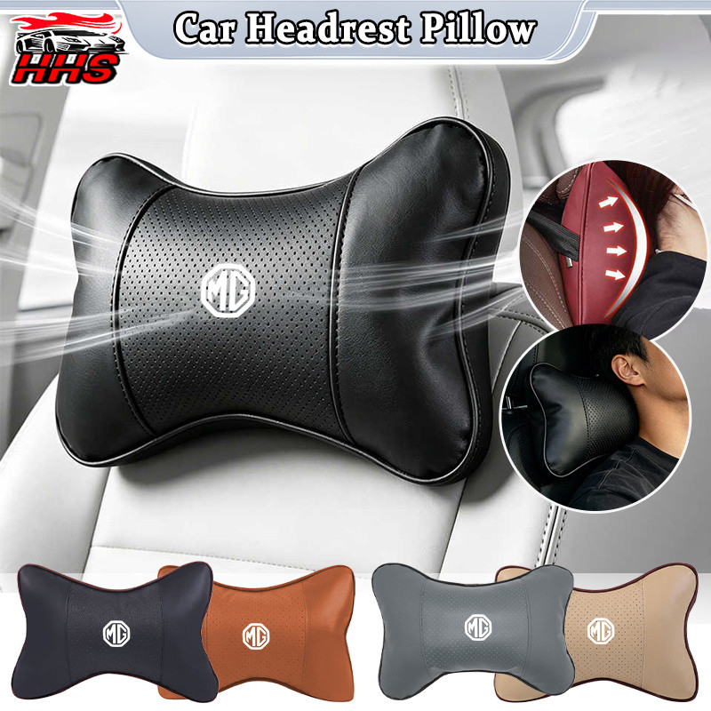 MG รถหัว Rest คอพร้อมสต็อก Pu เบาะหนัง Universal รถคอหมอนอุปกรณ์ตกแต่งภายในสําหรับ MG HS ZS EP MG5 M