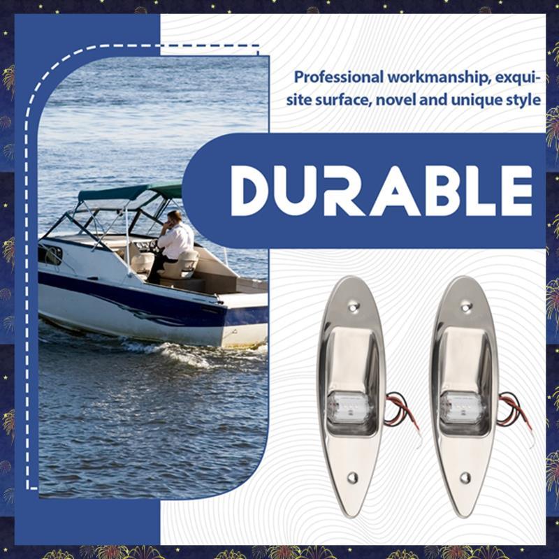 (PEF Z)ไฟ LED 1 คู่สัญญาณไฟ 2 สี Marine Universal Navigation Lights นําทางอุปกรณ์เรือ