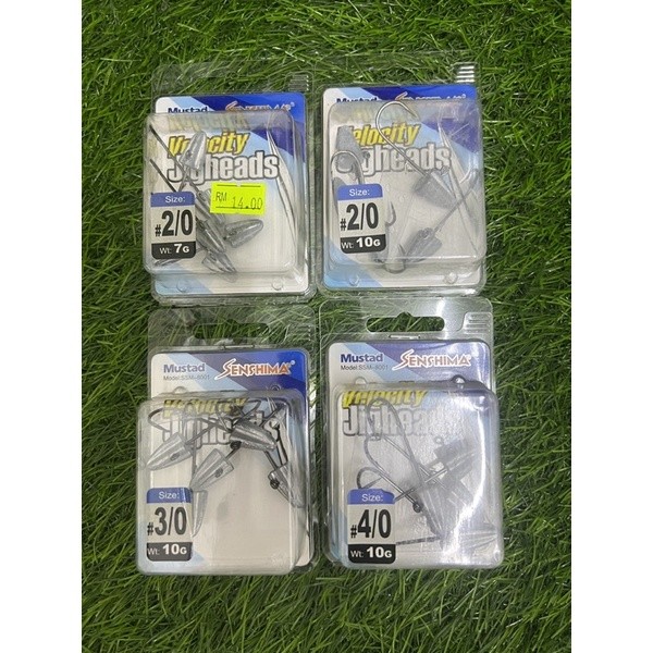 ข้อเสนอ SENSHIMA MUSTARD VELOCITY SP SOFT JIG HEAD JIGHEAD HOOK