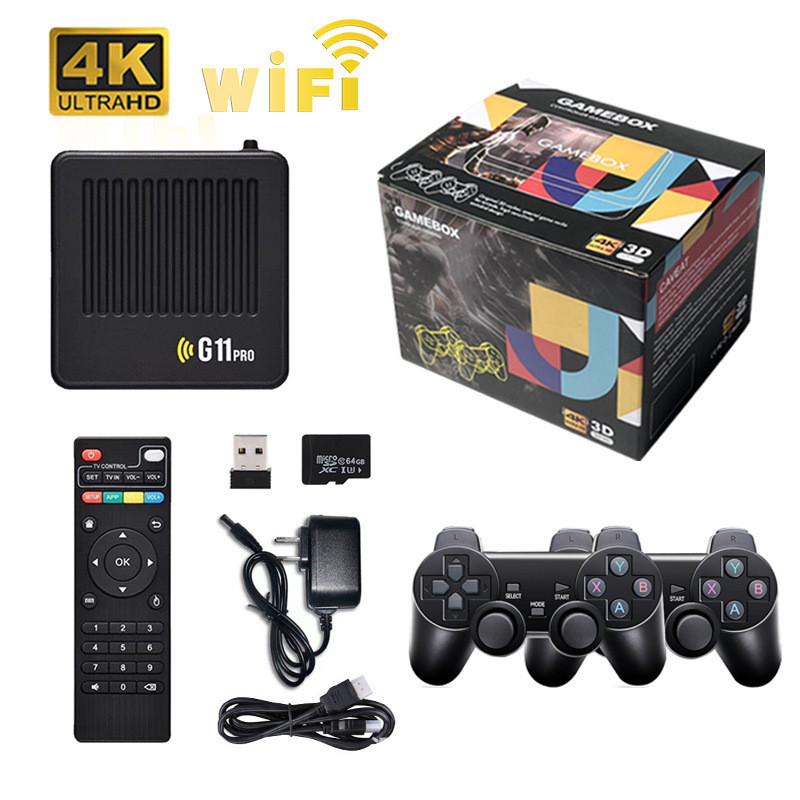 พร้อมสต็อก G11pro ชุดเกม Top Box android TV Game Dual System PSP android Watching TV Movie Playing G