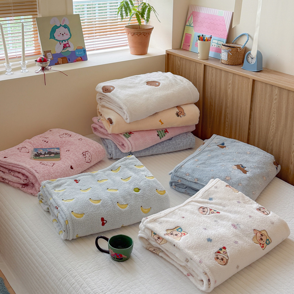 ผ้าห่ม kitty sanrio กำมะหยี่ อุ่น blanket 70x100cm 100x150cm