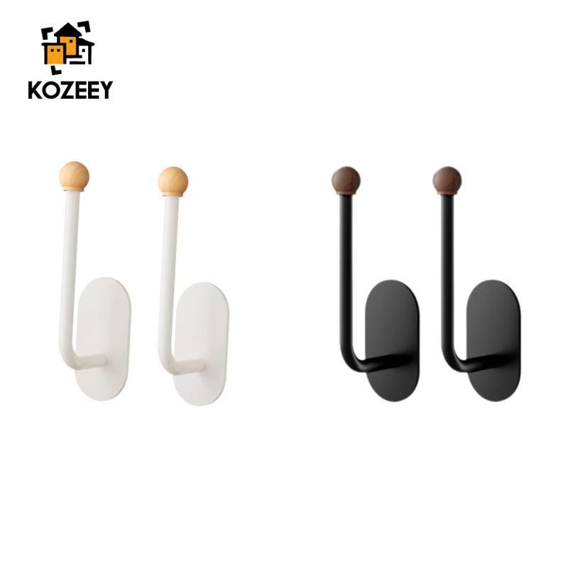 KOZEEY 2x นวมชกมวยตะขอแขวนผนังติดตั้งง่ายมีสไตล์ขาตั้งจอแสดงผลอเนกประสงค์สีขาว