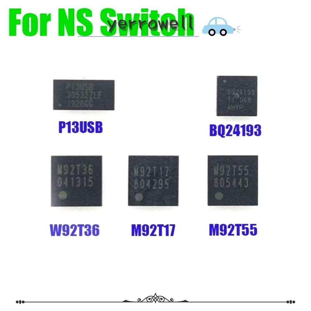 YERROWELL ชิปการจัดการการชาร์จ,บัดกรีติดตั้ง M92T36 P13USB BQ24193 M92T17 ชิปเมนบอร์ด,พื้นผิว Mount 