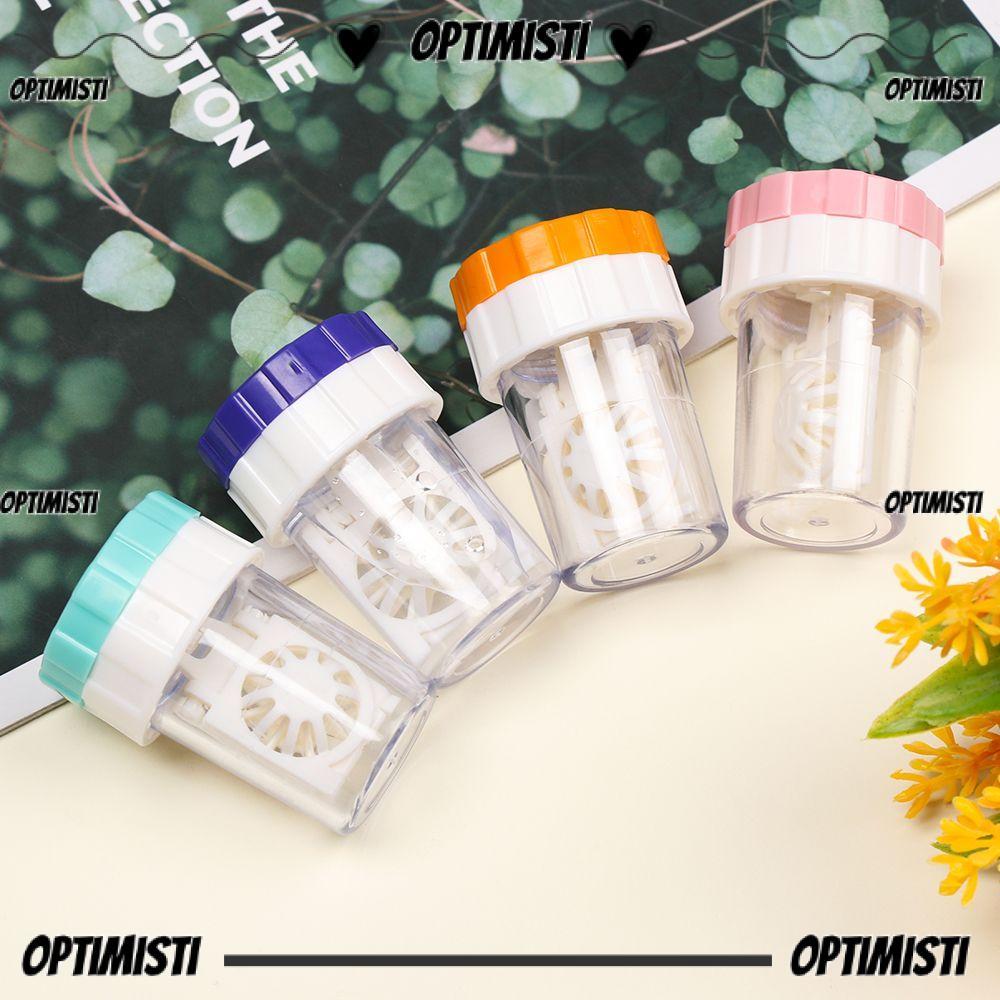 OPTIMISTI8E Soaking Box Fashion Mini Rotatable Travel Glasses Holder
