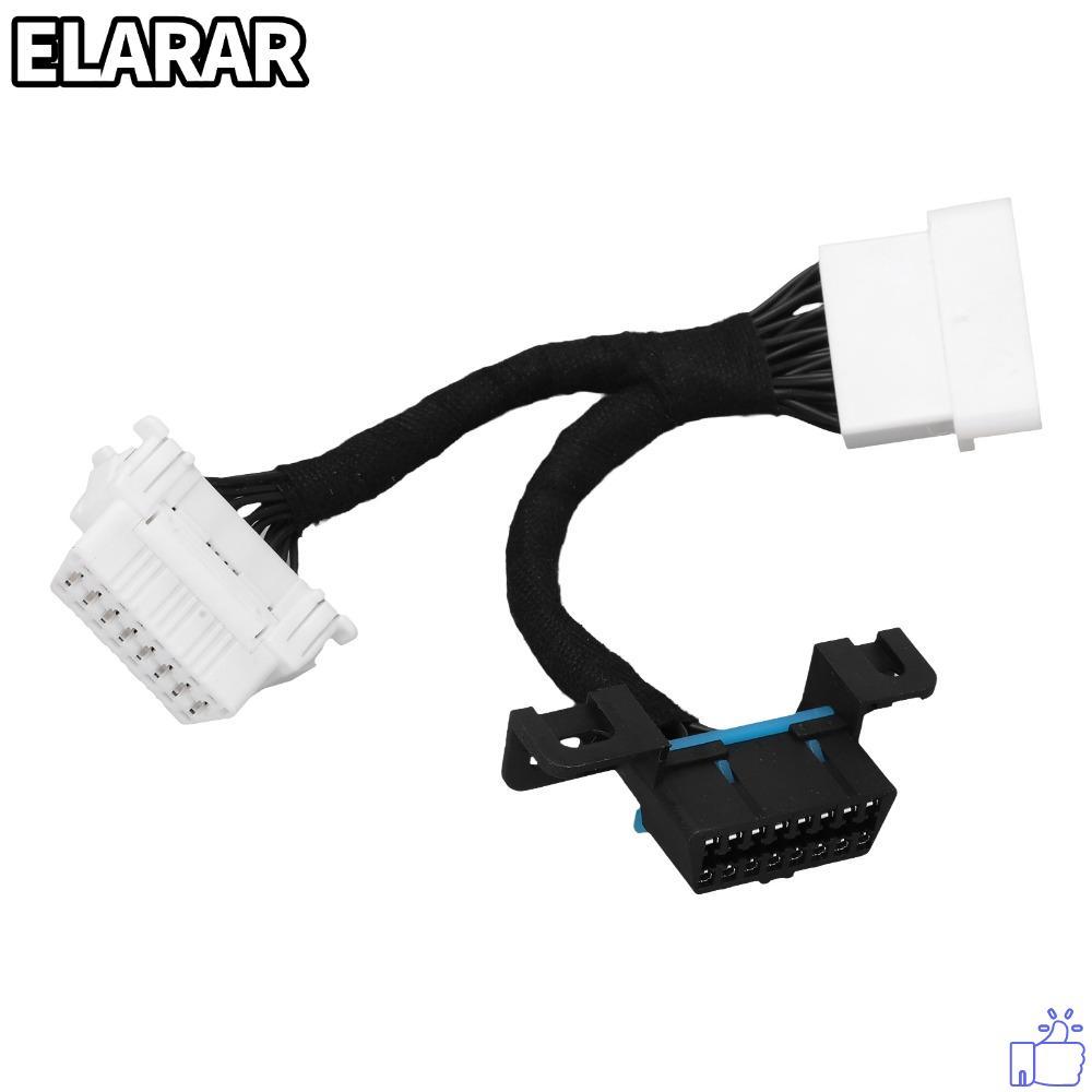 เอลรา‌R OBD2 Splitter Cable, Universal 0.15m OBD2 Extension Cable, ทนทาน 16Pin ABS OBD2 Y Cable Auto