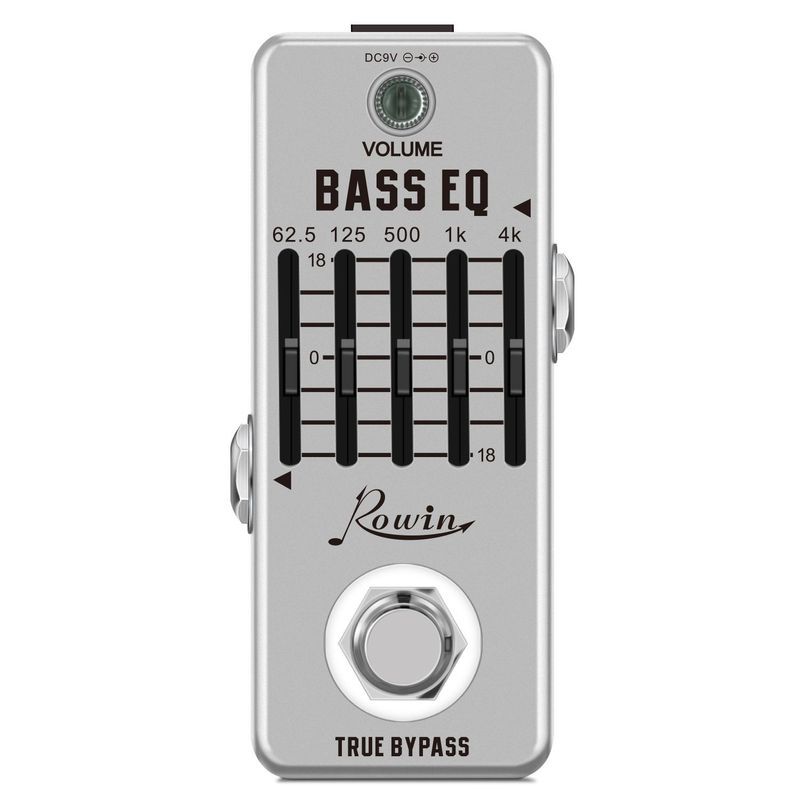 Rowin Rowin Guitar Tuner BASS-EQ BASS 5 ขั้นตอน Balanced Single Block Tuner V