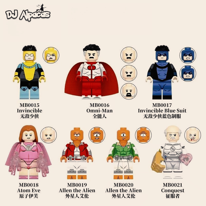 มินิฟิกเกอร์ตุ๊กตาสะสมของเล่น Omni-Man Invincible