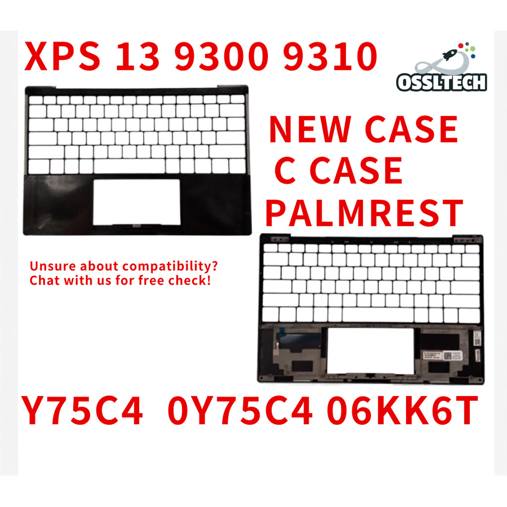 กรณีใหม่สําหรับ XPS 13 P117G 9300 9301 9310 LCD Palmrest C กรณี 0Y75C4 06JC7G 0RGM4C 0M60X1 0YGJT3 0