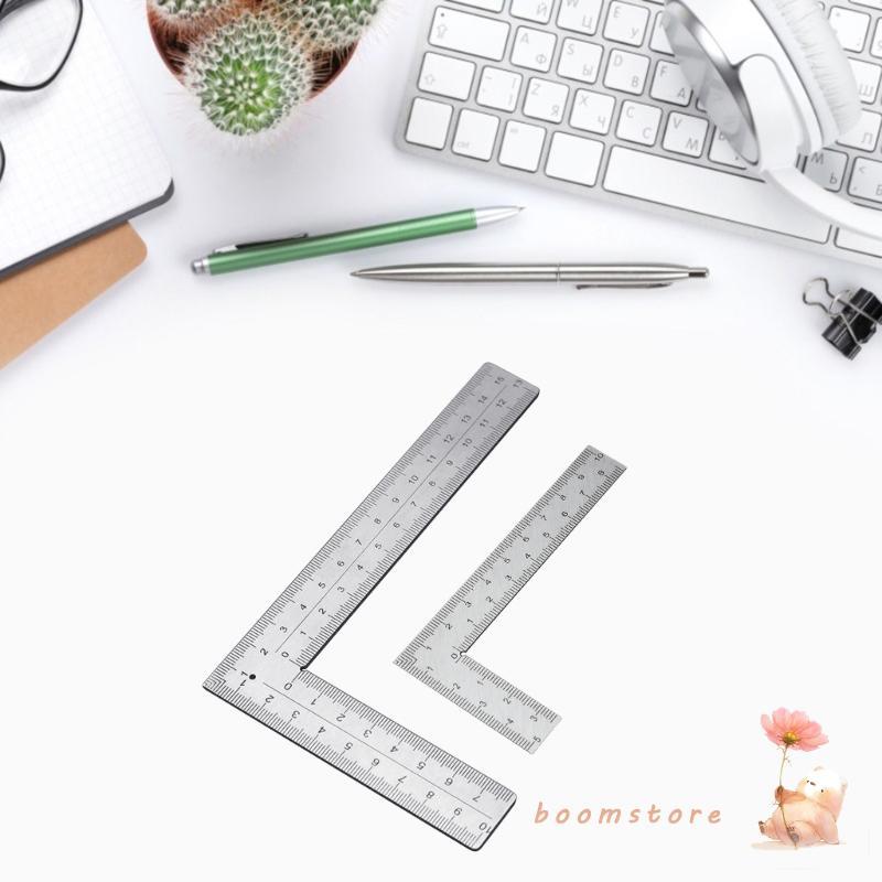 Boom Double side Right Slope Rulers Framing Square Rulers Steel L Shape Rule