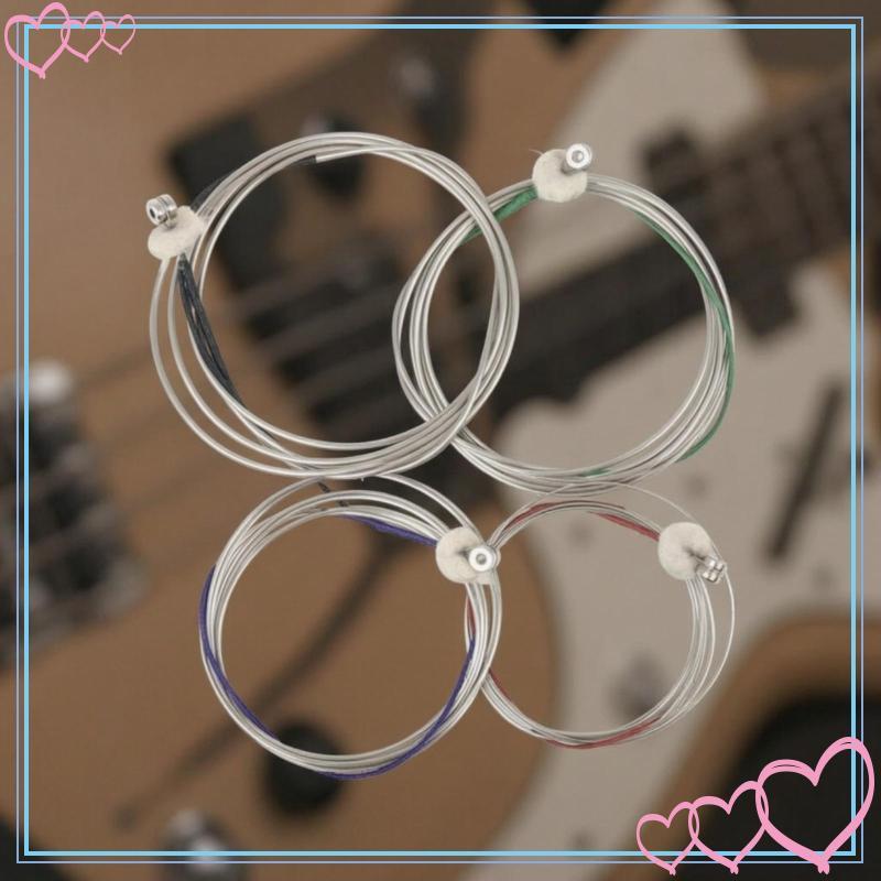 [meteor2] Metal-Wound Bass Guitar Strings โลหะยาว-Wound Wound Bass Strings โทนสดใสสําหรับ Rehearsal 
