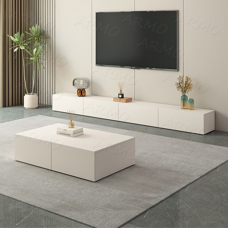 TV cabinet coffee table combination/TV Media Storage Cabinet/Rak TV/TV Bench Modern/Multi-functional