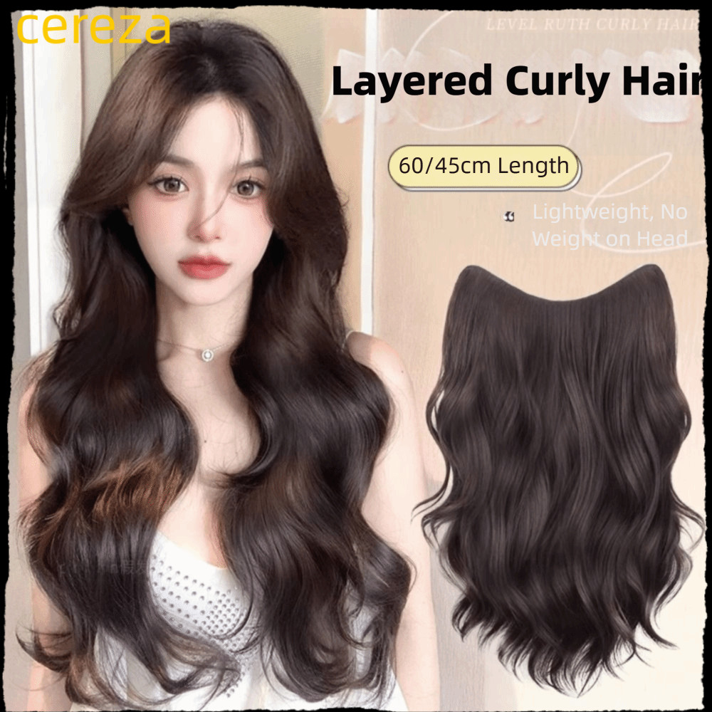 CEREZA คลิปต่อผม, หนา Fewer Tangles คลิปในต่อผม, คุณภาพสูงนํากลับมาใช้ใหม่ยาวธรรมชาติปุยหยักต่อผมจัด