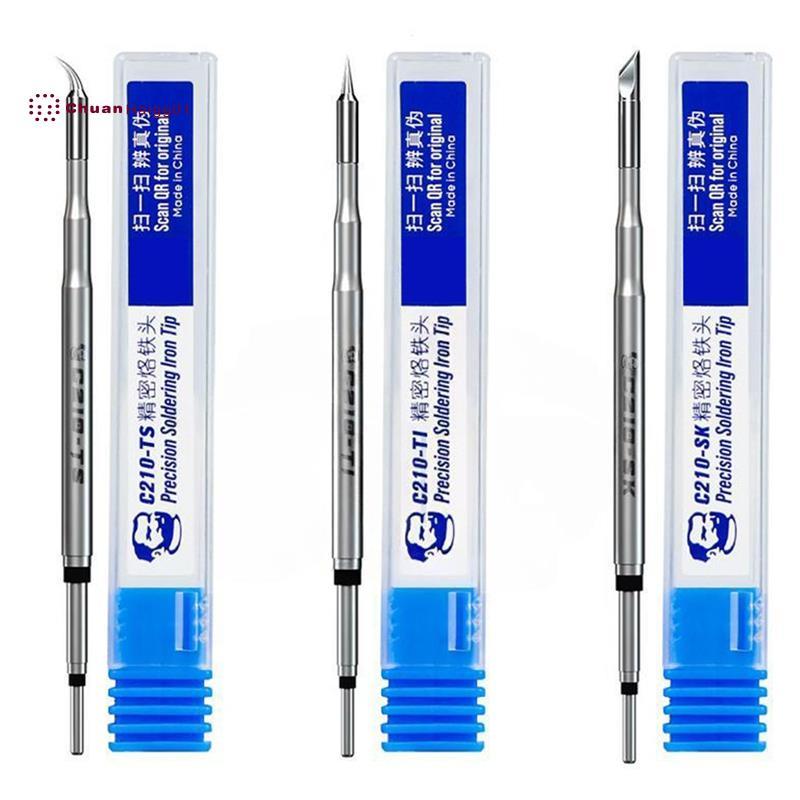 1 ชุด C210 หัวแร้งเคล็ดลับ 210 เคล็ดลับบัดกรีสถานีเชื่อมเคล็ดลับสําหรับ T210-A T210-NA Sugon T26 T26