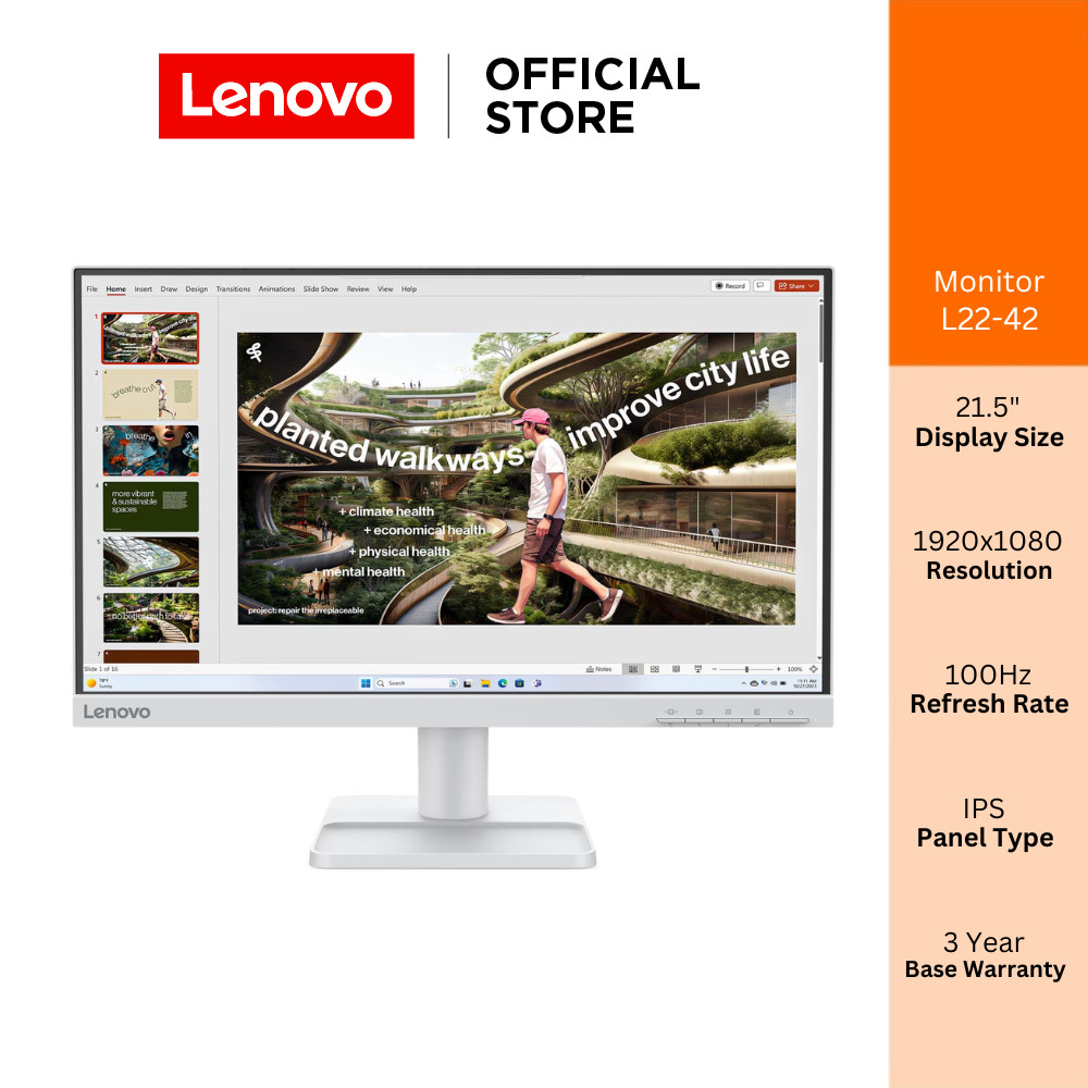 Lenovo L22-42 (68FAKAC6TH)Monitor 21.5" INCH FHD 100Hz IPS