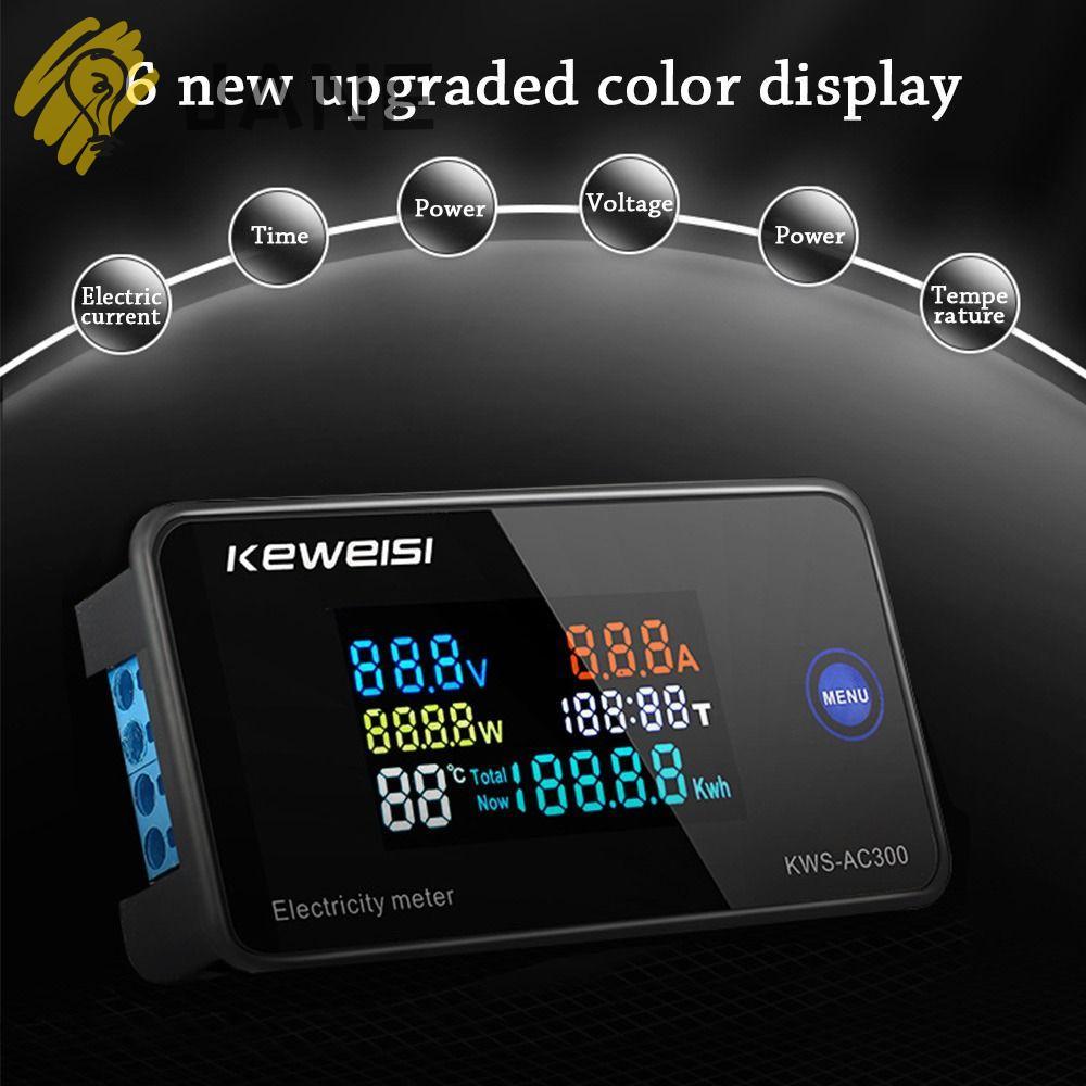 JANE Digital AC Voltmeter KWS-AC300 Voltage Tester Multifunction Power Current Energy Ammeter