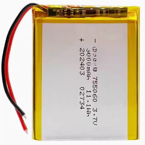 3.7 V4.2 โพลิเมอร์755060เครื่องบันทึกแบตเตอรี่ลิเธียมแบตเตอรี่แบบชาร์จไฟในตัวเสียงบลูทูธแบตเตอรี่ลิเ