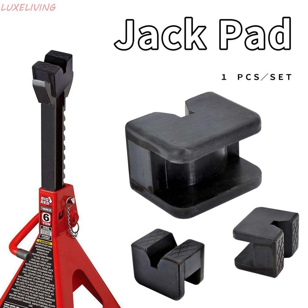 LUXELIVING แผ่นยาง Slotted กรอบ Rail Pinch Stands Mat Jack Stand