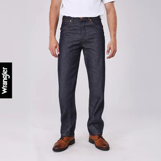 WRANGLER กางเกงยีนส์เอวกลางทรงขากระบอก MWZ รุ่น WR WRMWZ213 แรงเลอร์ กางเกงยีนส์ เสื้อผ้าผู้ชาย กางเกงผู้ชาย DENIM