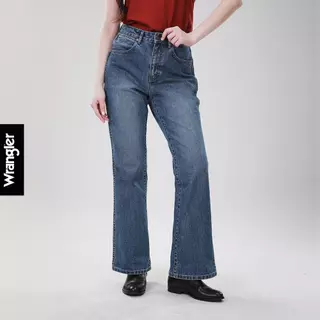 WRANGLER กางเกงยีนส์ผู้หญิง คอลเลคชั่น Wrangler Legends เอวสูง ทรงขาม้า รุ่น WR S126WBOTN04 สียีนส์กลาง