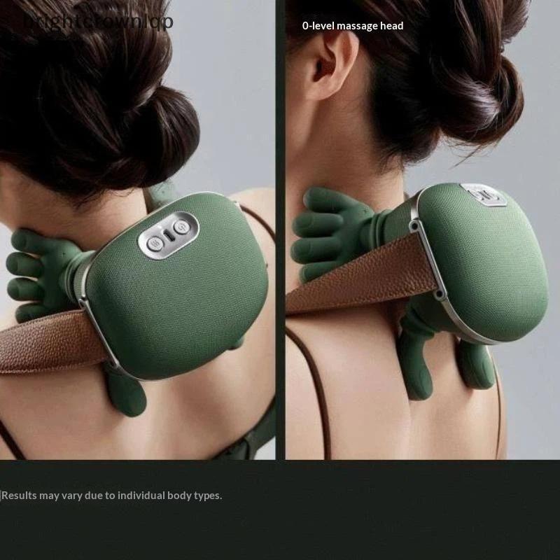 BB เครื่องนวดไหล่ไฟฟ้า Ne พร้อมความร้อน 4D Bionic Fingers อุปกรณ์นวดแบบพกพาสําหรับใช้ในบ้านท่องเที่ย