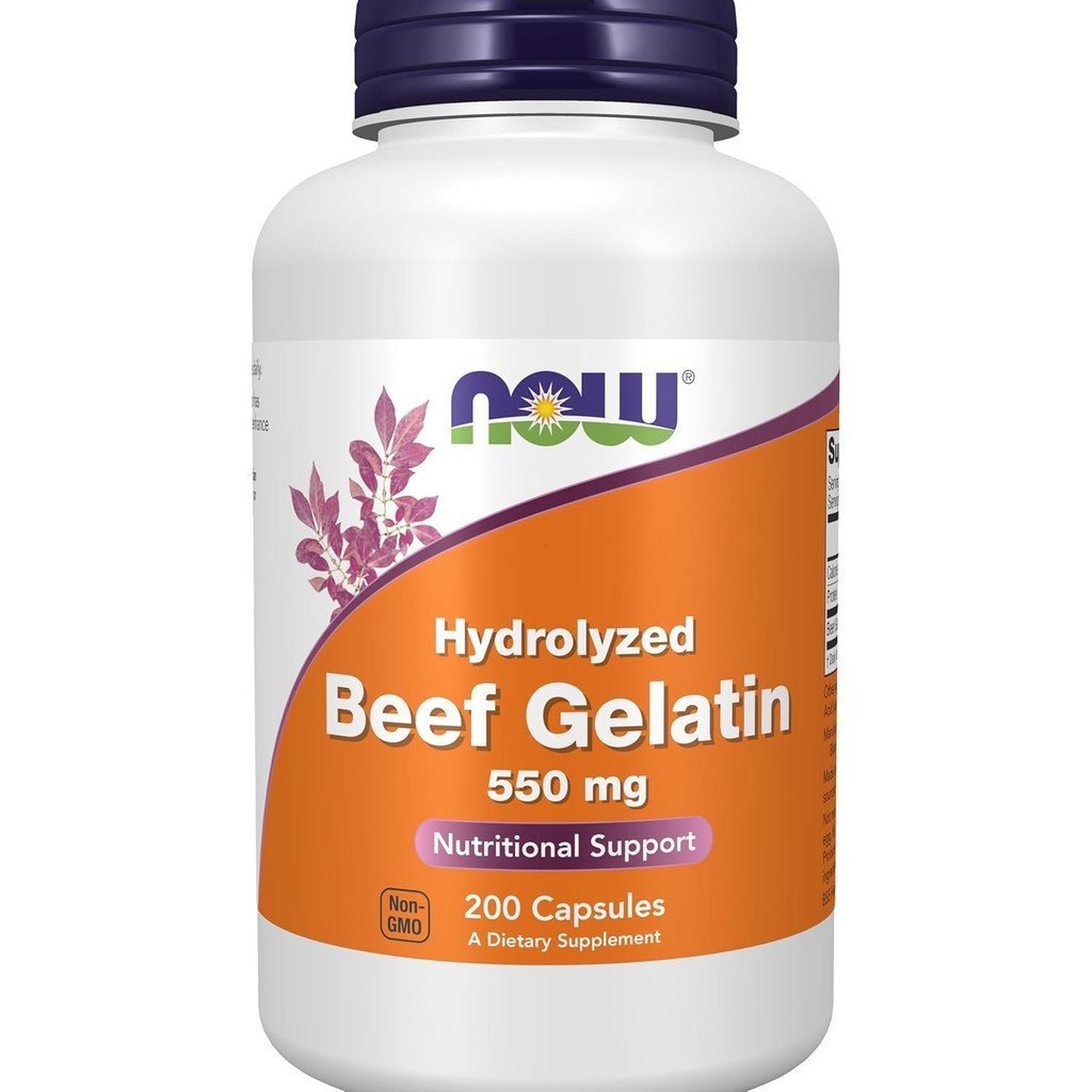 นาวฟู้ดส์ ผลิตภัณฑ์เสริมอาหาร เจลาติน 550มก. Hydrolize Nutrition Support 200 แคปซูล P4IT