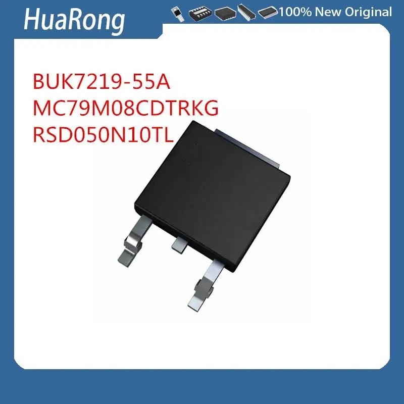 20 ชิ้น/แบทช์ BUK7219-55A BUK7219 MC79M08CDTRKG 79M08G RSD050N10TL 050N10 RSD050N10 100V 5A TO-252-2