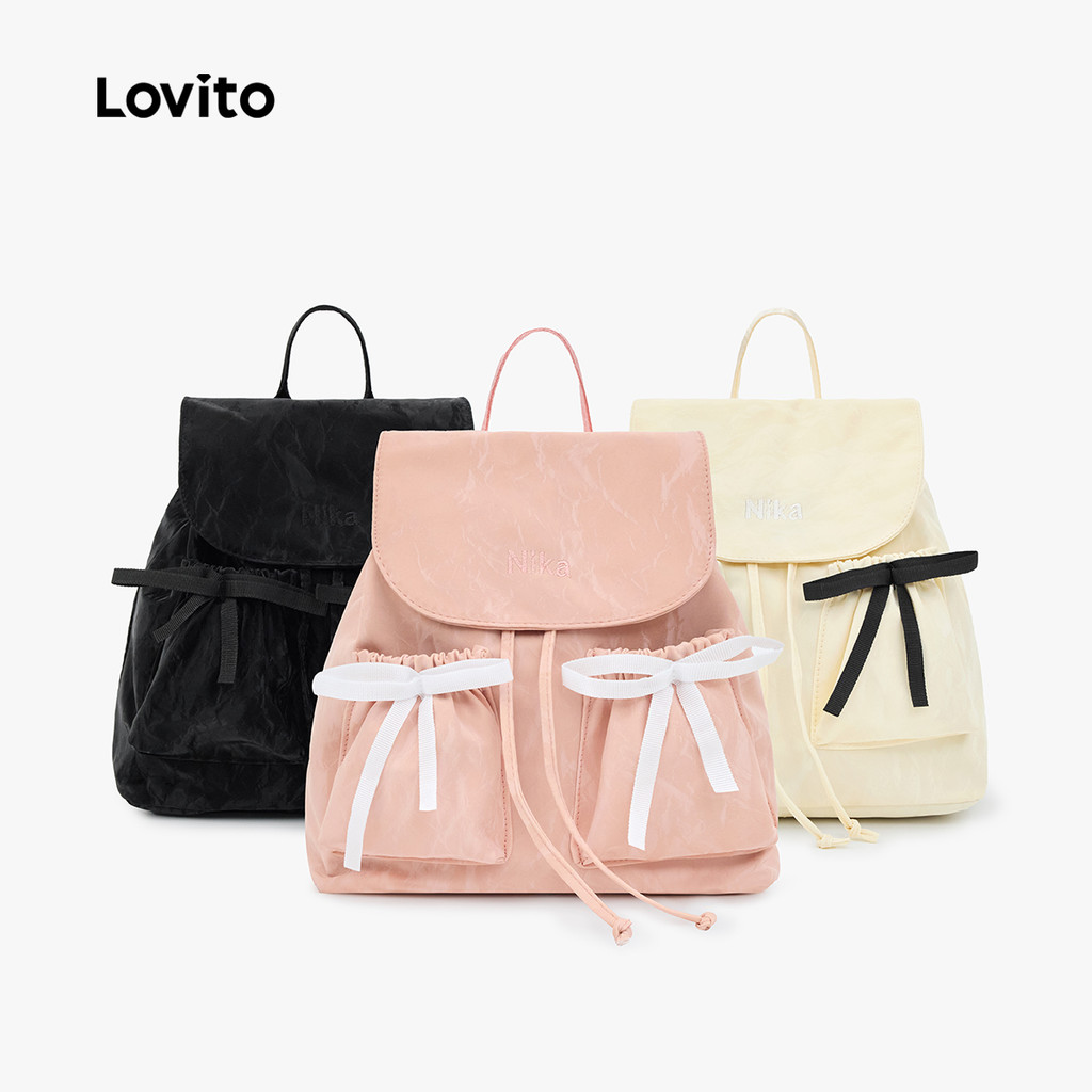 Lovito حقيبة ظهر نسائية كورية كبيرة — صورة 2