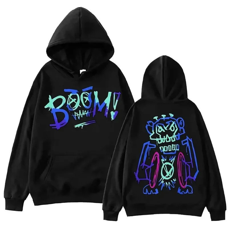 【ร้อน】New Arcane jinx Graffiti hoodie Harajuku hip hop pullover Tops sweatshirt FANS Hoodie M-3XL Ca
