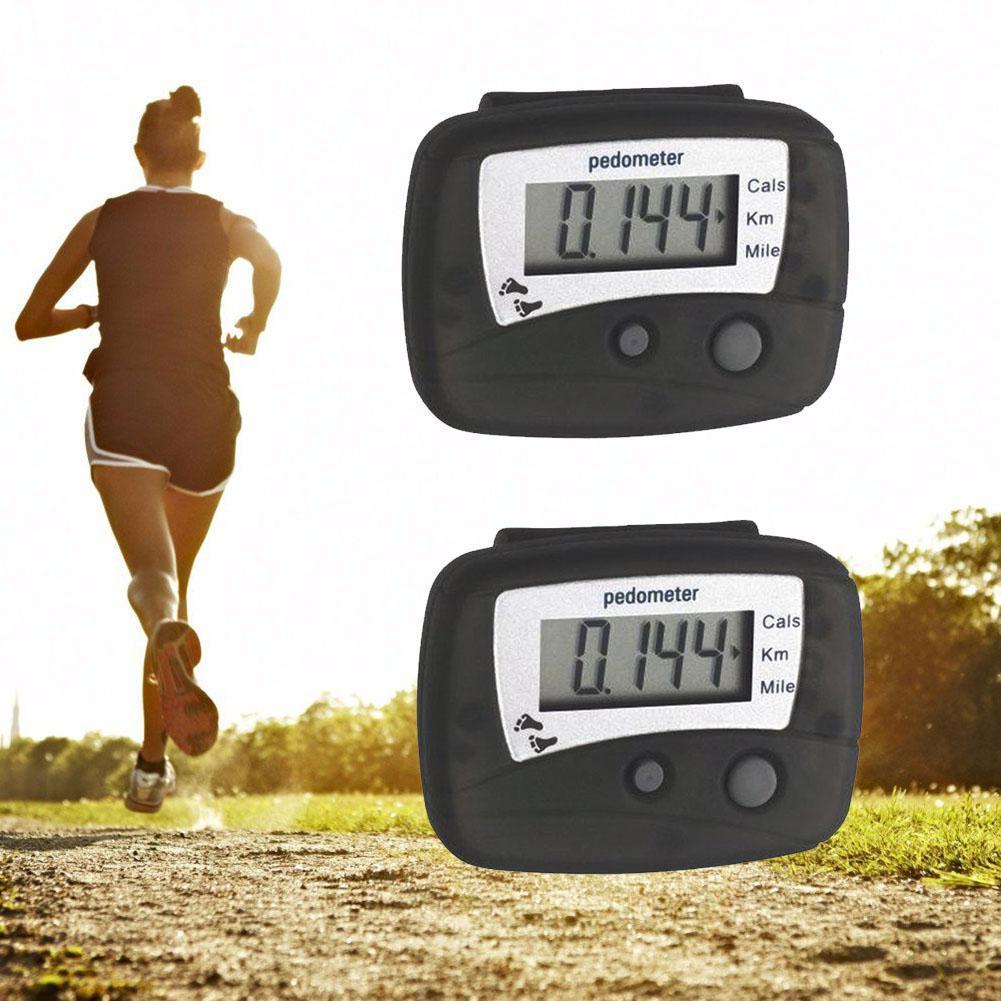 Lcd Digital Walking Pedometer Step Distance Calorie Fitness Clip Belt Count Q5v2