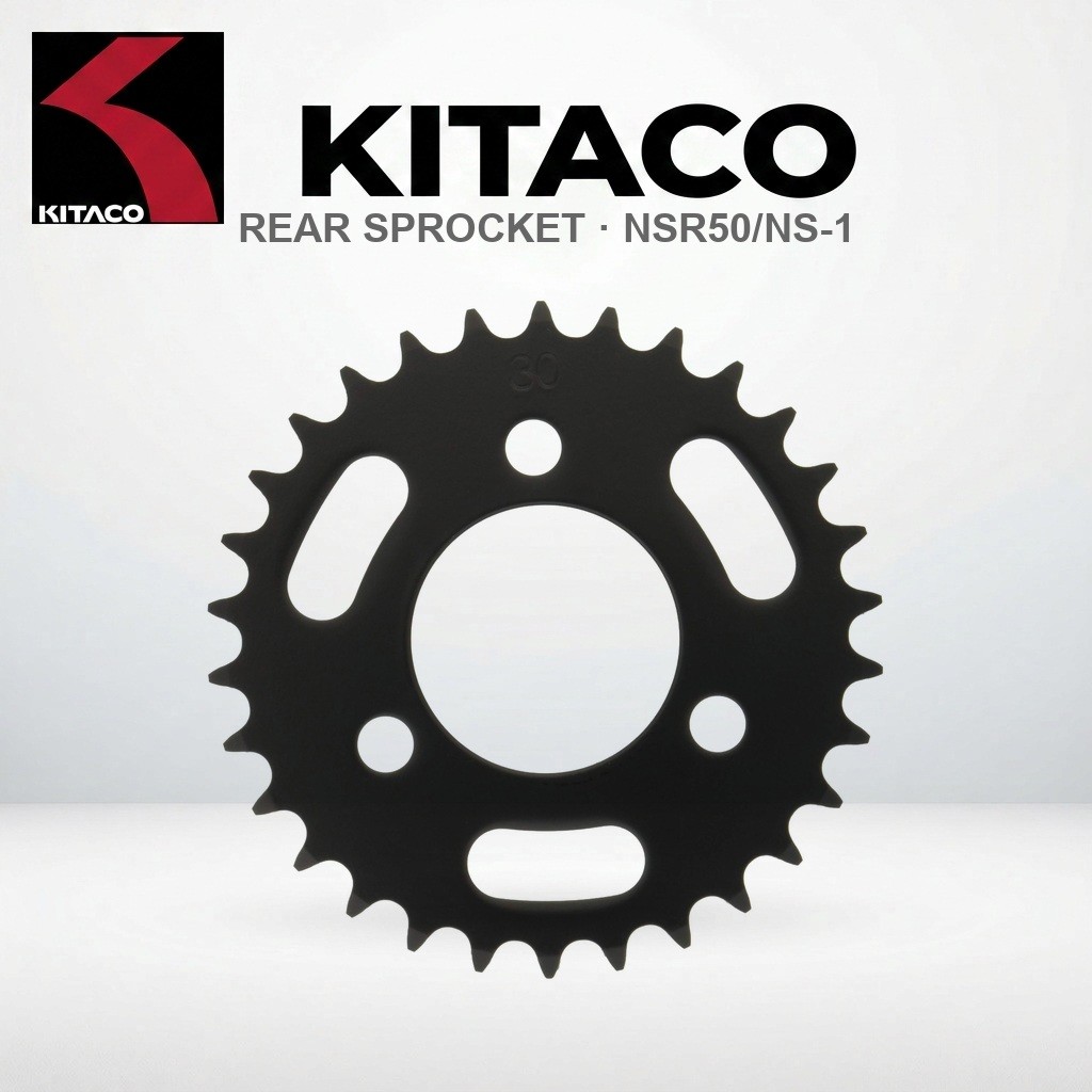 สเตอร์หลัง KITACO 30T 420 สำหรับ Honda NSR50/NS-1 | KITACO Rear Driven Sprocket, 30T, 420, for NSR50