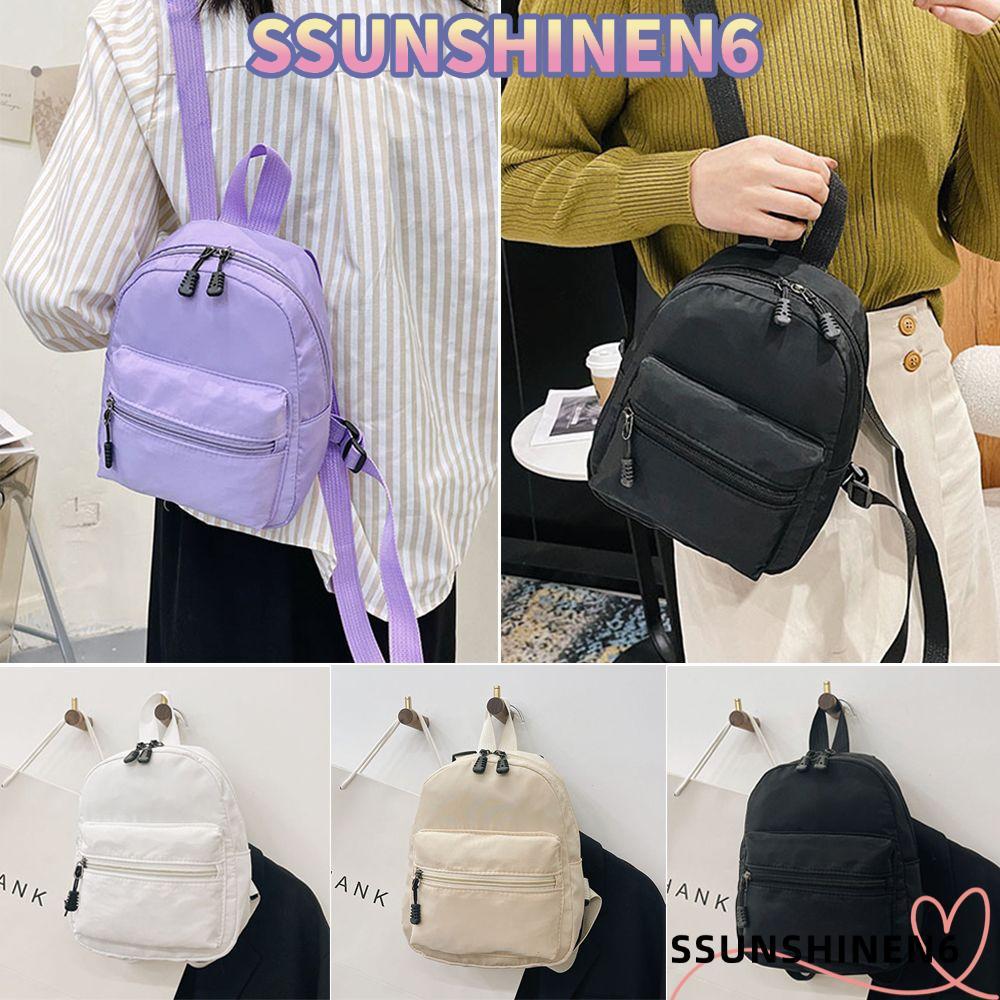 SSUNSHINEN6 Mini Backpacks Casual Trend Teen Girls White Rucksack