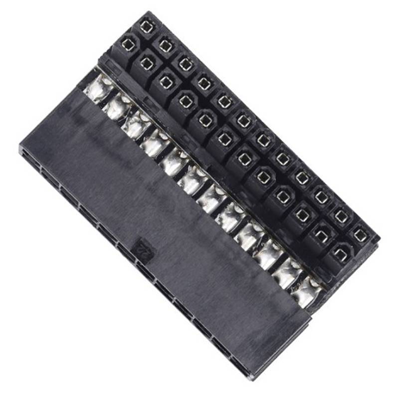 ATX 24Pin 90 องศา 24pin ถึง 24pin ปลั๊กโมดูลอะแดปเตอร์สําหรับสาย PSU