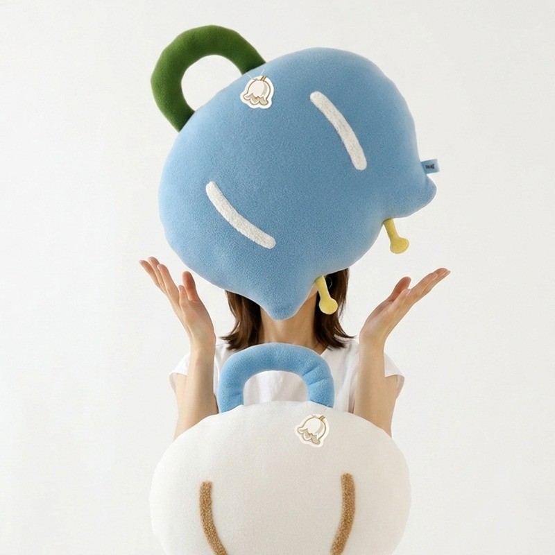 หมอนดอกไม้นุ่มครีม White Lily of the Valley Pillow Blue Lily of the Valley Pillow Bed Cushion