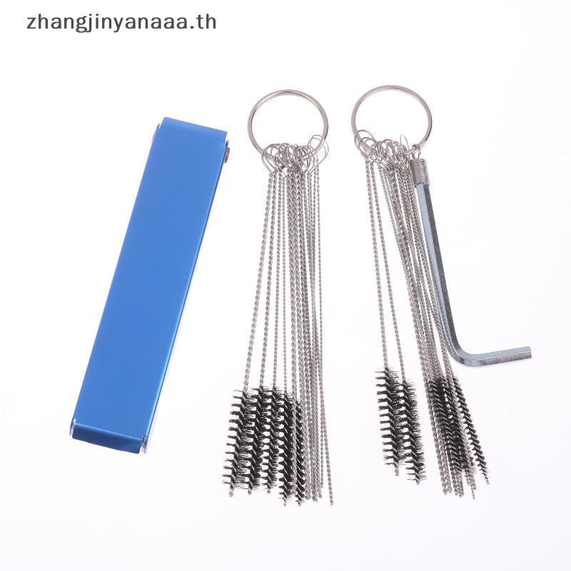 # zhangzhangzhang # 1 ชุดเครื่องมือทําความสะอาดคาร์บูเรเตอร์คาร์บอน Dirt Jet ลบทําความสะอาดเข็มแปรงสําหรับรถยนต์รถจักรยานยนต์ ATV เครื่องเชื่อม Carb Chainsaw .