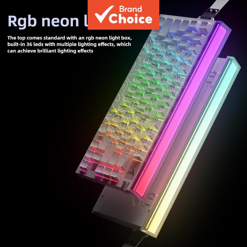 ATTACK SHARK R85HE แป้นพิมพ์เกมมิ่งแม่เหล็ก 75% พร้อมไฟ RGB Neon ค่าหน่วงต่ํา Trigger แบบมีสาย