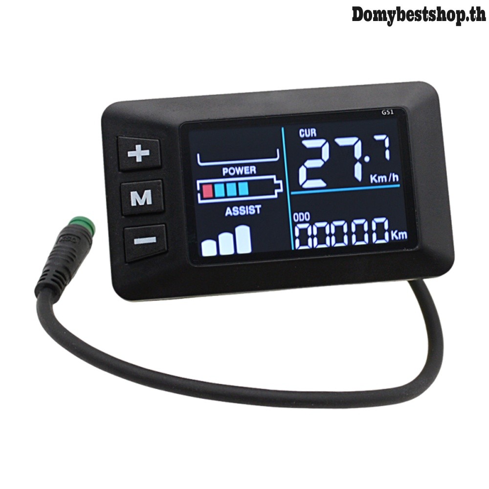 เครื่องวัดความเร็วอัจฉริยะสําหรับ E-Bike 5 Core LCD คอนโซล 24V 36V 48V กันน้ํา
