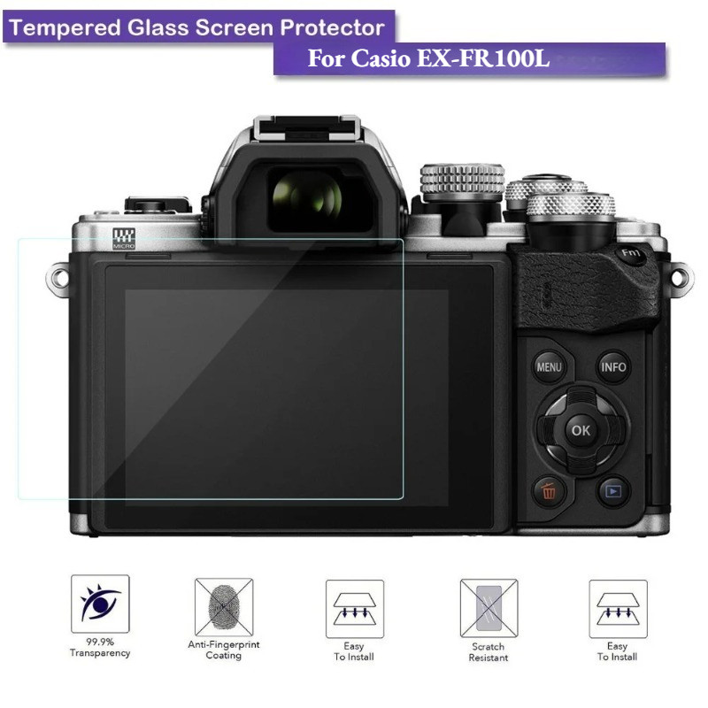 1-3PCSกระจกนิรภัยสําหรับCasio EX‐FR100L FR100L EX‐FR110H FR110H EX‐FR200 FR200 Z550 ZS27 ZS28 ZS29 ป