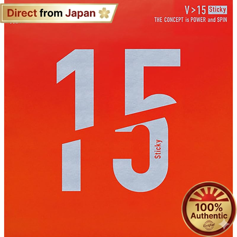 【Japan Quality】
Victas V>15 Sticky Table Tennis Rubber High Tension Red MAX【Direct from Japan】