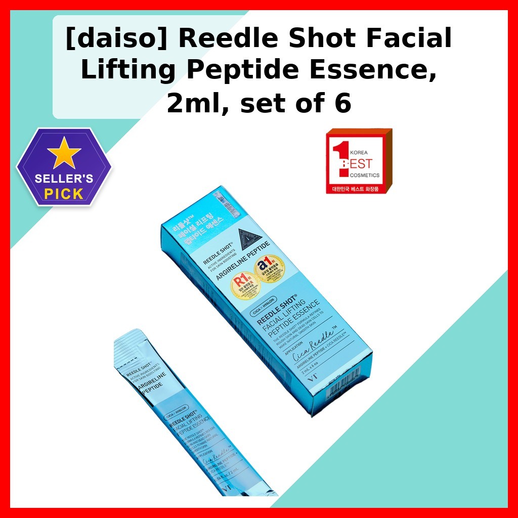 [daiso] Reedle Shot Facial Lifting Peptide Essence, 2ml, ชุด 6 / Korean Essence / Lifting Peptide by