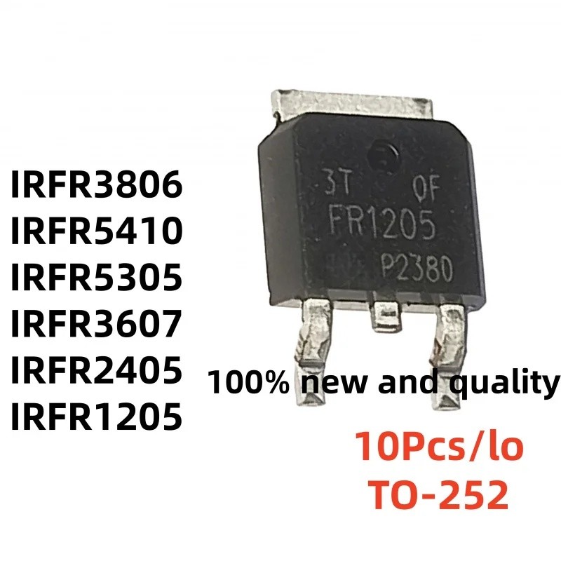 5 ชิ้น/ล็อตใหม่เอี่ยม IRFR3607 FR3607 IRFR5305 FR5305 IRFR5410 FR5410 IRFR1205 IRFR2405 IRFR3806 FR2